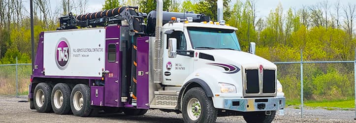 Hydro excavation truck